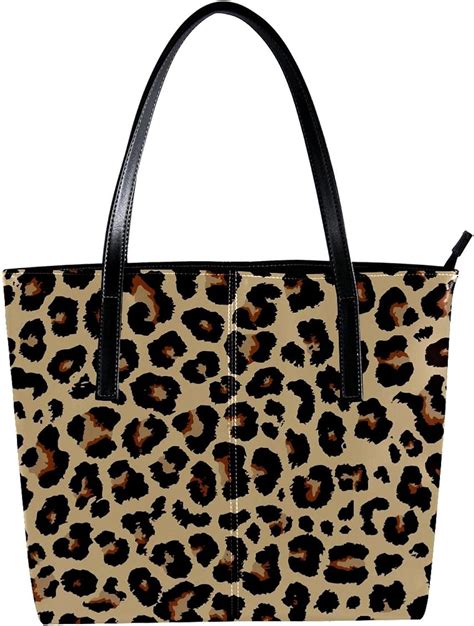 sac fourre tout imitation léopard cuir